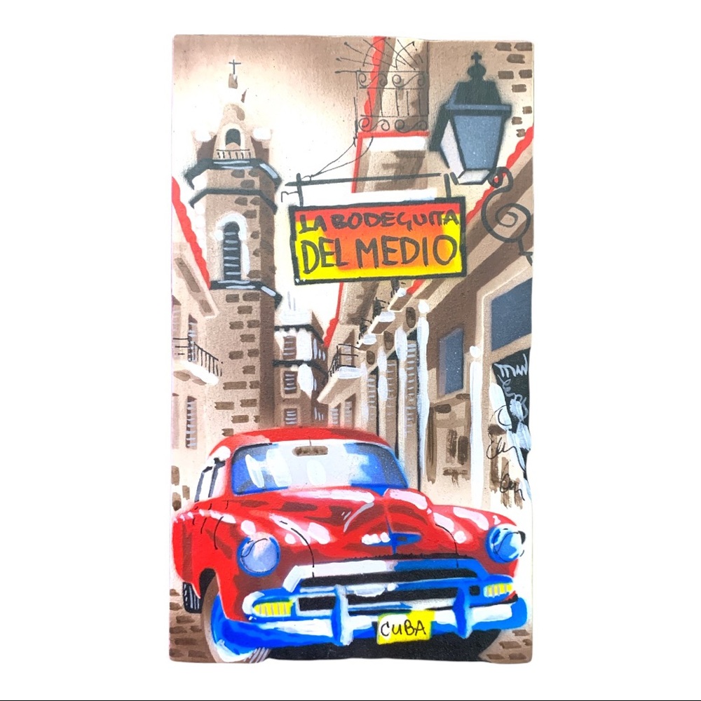 NEW - Handpainted on Canvas - Havana, Cuba - 6 x 10